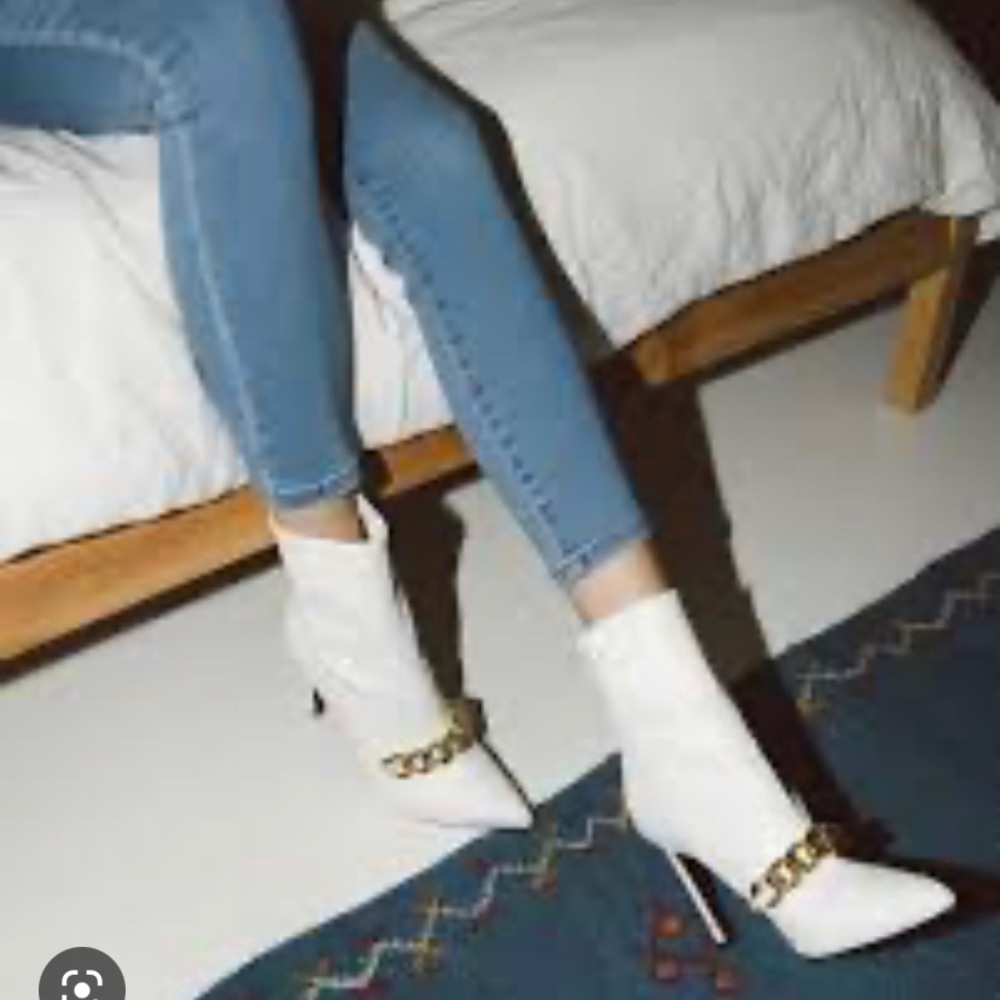 Nine West Timbaa3 dress boot white sz 9 NIB